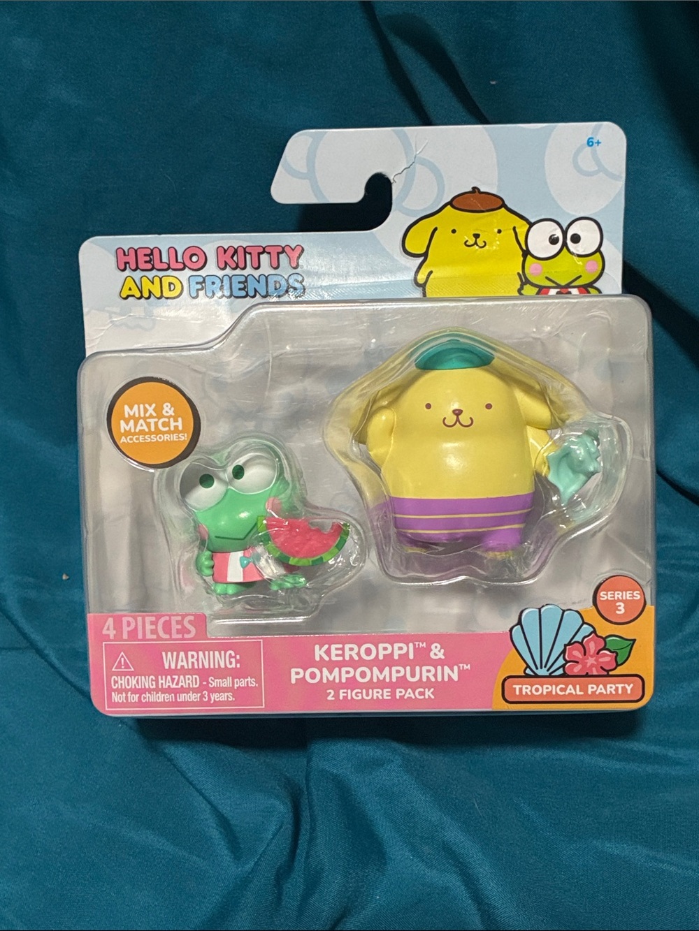 Keroppi & Pompompurin Yellow & Green Figure Pack